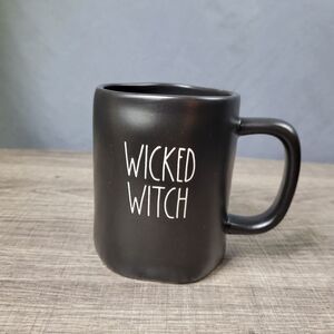 Rae‎ Dunn Artisan Collection Ceramic Black Wicked Witch Halloween Mug
